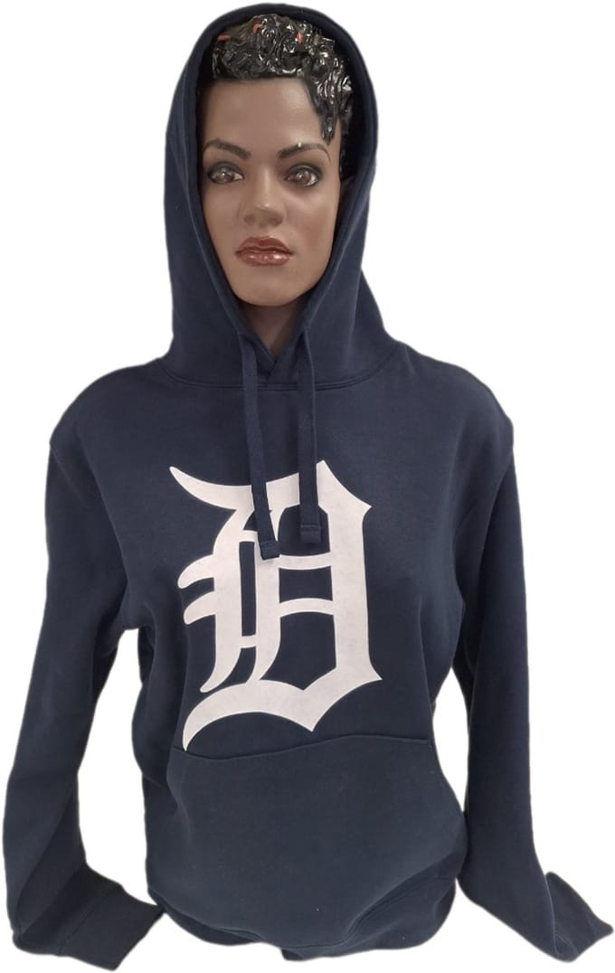 DETROIT TIGERS- HOODED-NAVY- S