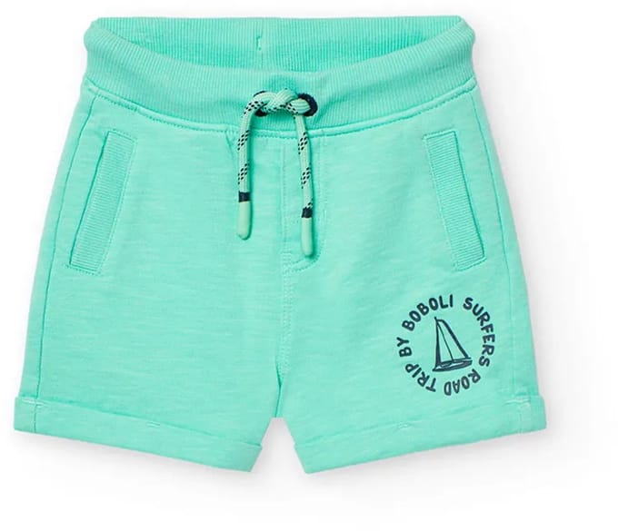 Boboli Fleece Korte Broek Groen 18 Months Jongen