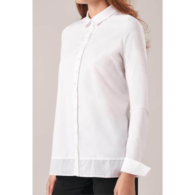 Anne Fontaine Verdi White Größe: 44 | Longsleeves Outlet | Damen | Weiß
