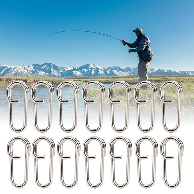 50 STKS Krachtige Ovale Roestvrijstalen Visclips Snaps Connector Interlock AccessoiresGroot Formaat white