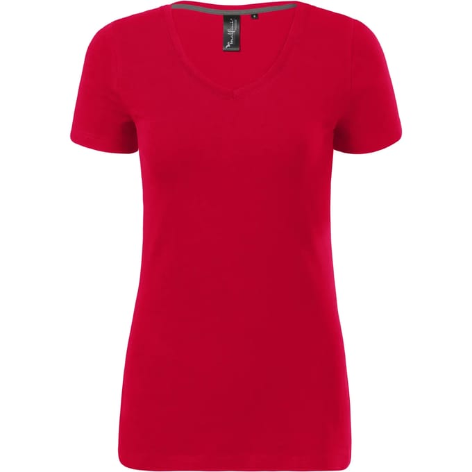Dames-T-shirt met V-hals Malfini Premium Action 701
