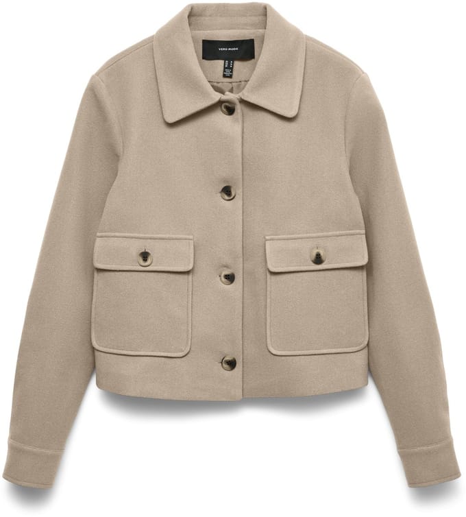 VERO MODA - VMCAYA LS CF SHORT JACKET WVN EXP - Dames - Gewatteerde jassen