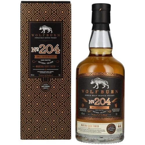 Wolfburn Whisky Wolfburn N°204 Single Malt Scotch Whisky Small Batch Release 46% Vol. 0,7l in geschenkverpakking