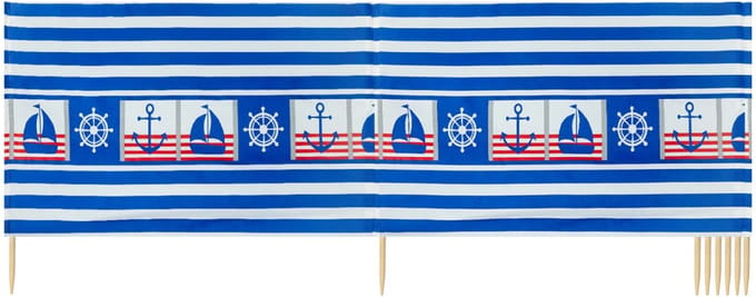 Garronda Strand Windscherm Met Stokken - Windscherm Strand – Windscherm – Camping – LA-EX-Wb-10m
