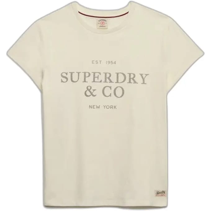 Dames-T-shirt Superdry Luxe Casual Classic