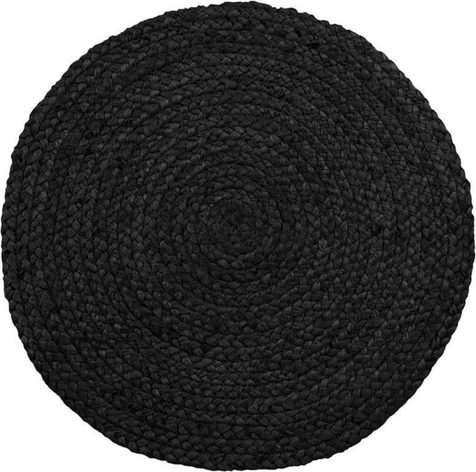 Artichok Milly jute placemat donkergrijs - set van 4 - Ø 38 cm