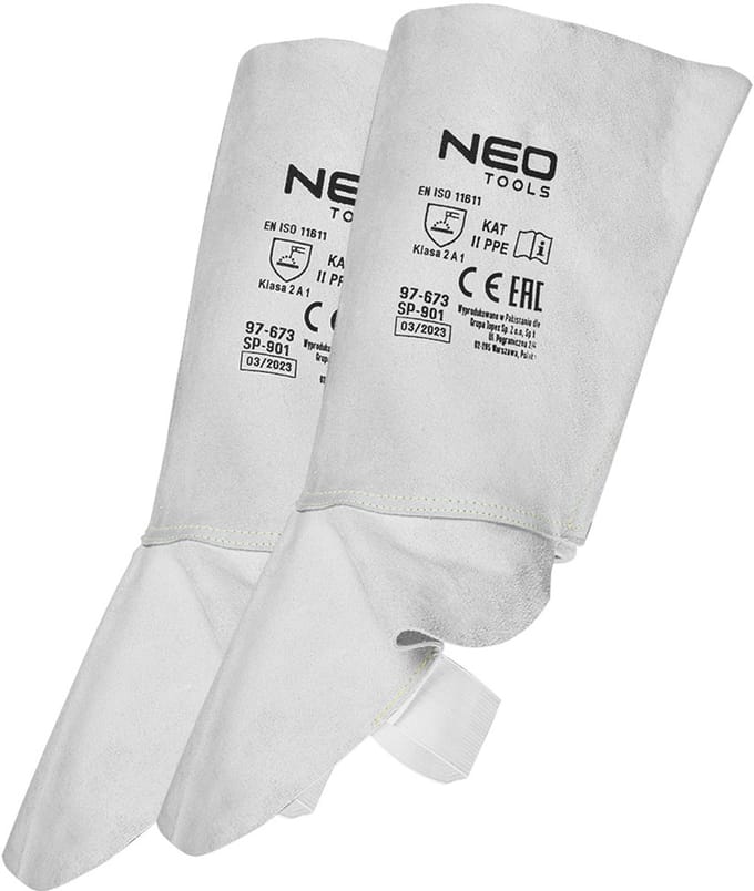 NEO 97-673 Serie - Lasschoenenbeschermers - Grijs - Bovenste Klittenband