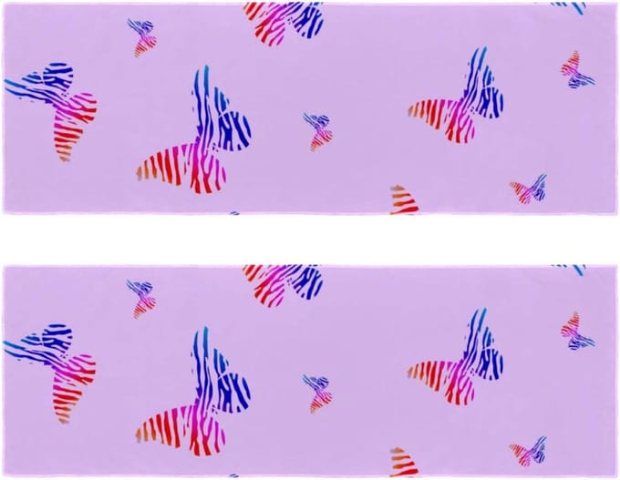 Microfiber Handdoek - Sneldrogende Doek - Sport en Reizen - Koel en Absorberend - 2 Stuks - Veelkleurig