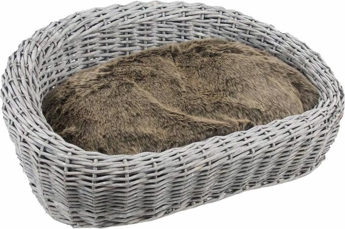 Flamingo dierenmand wilgen luxe - 60 cm