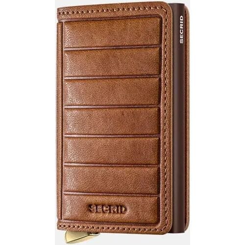 Secrid Premium Slimwallet pasjeshouder Emboss Lines Cognac +