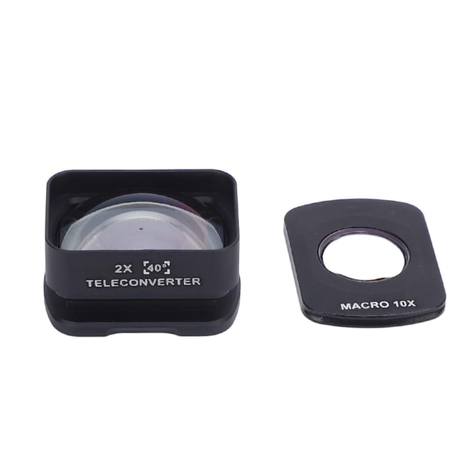 Camera Filter Set 2 in 1 10X 2X HD Coating Aluminiumlegering en Optisch Glas Lensfilters voor black