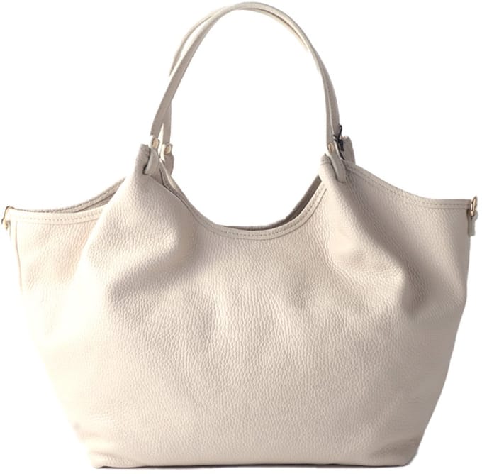 Giuliano lederen handtas Dalia - Made in Italy - Dames-Beige