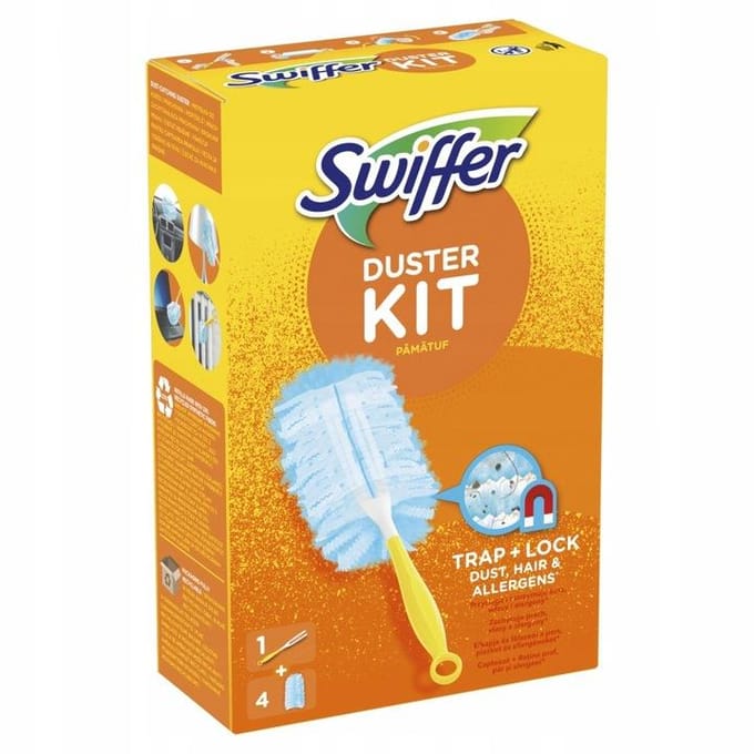 Swiffer Duster Plumeau set - 1 Handvat + 4 Navullingen