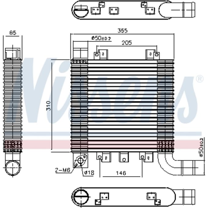 Intercooler NISSENS 96366