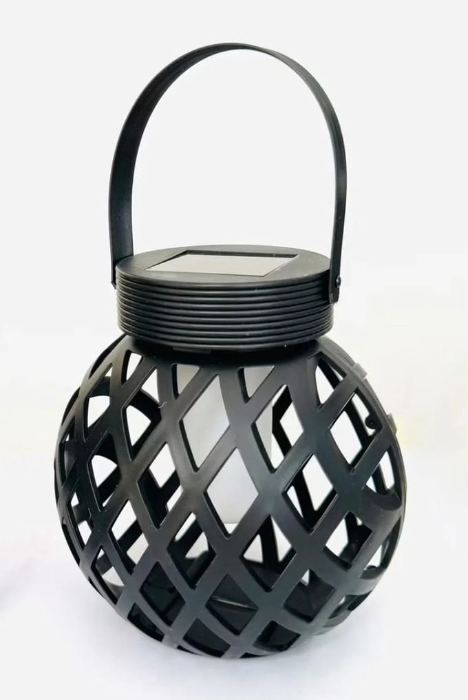 Solar Tafellantaarn Vlam-Effect Glazen IP44 Ø12cm x13cm Buiten