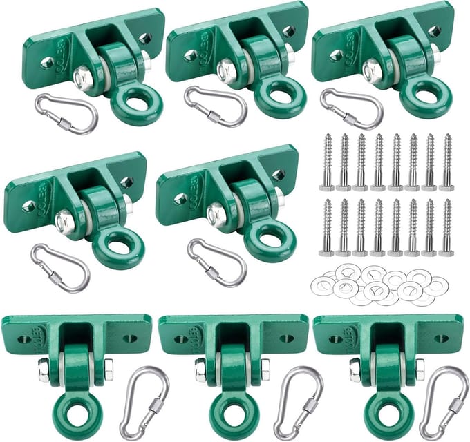 Schommel Hangers - Bevestigingsbeugels - Buiten Spelen - Zware Kwaliteit - 8 Stuks