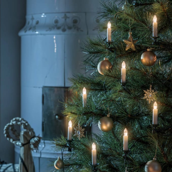 Konstsmide Christmas LED lichtketting bovengloeilampen IP20 amber 25-vlam