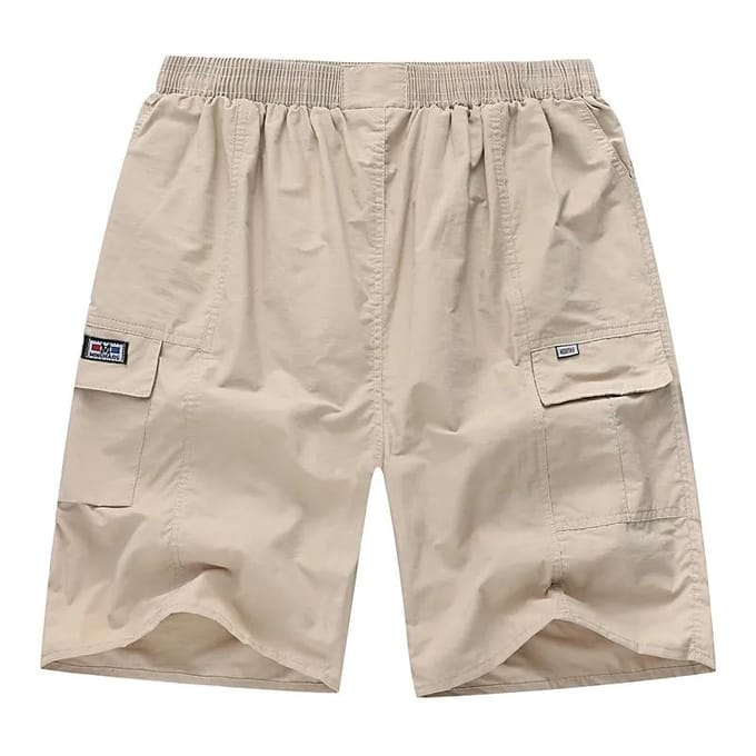 Shorts pour hommes d'âge moyen et âgés, pantalons amples décontractés à cinq points, pantalons à jambes droites 5XL