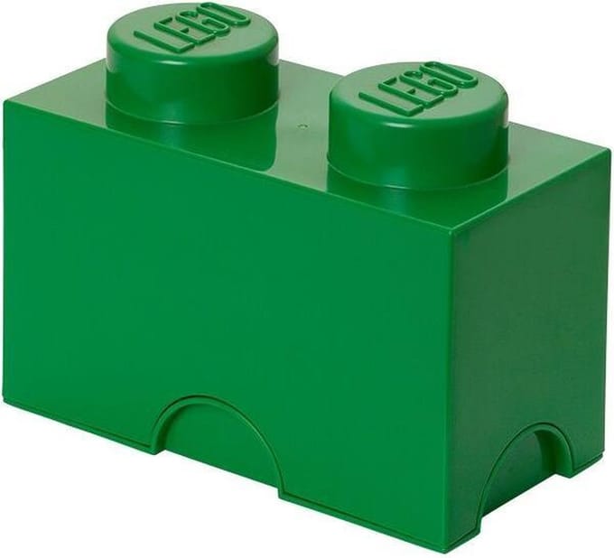 Lego - Opbergbox Brick 2 - Polypropyleen - Groen