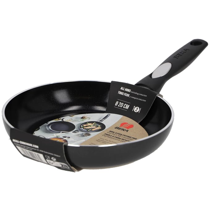 Beka Pro Induc Koekenpan - Ø 20 cm - Braadpan - Keramische antikleeflaag - PFAS-vrij - Geschiktvoor inductie - Zwart
