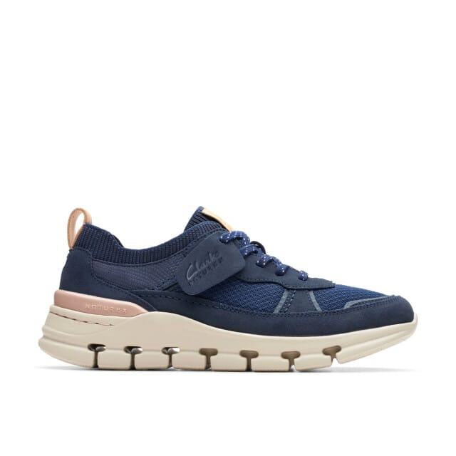 Clarks Nature X Cove - dames sneaker - Blauw - maat 35.5 (EU) 3 (UK)