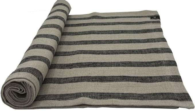 Maya tafelloper stripe black 40 x 140 - set van 2