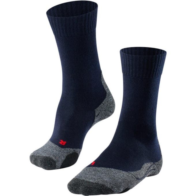 FALKE TK2 anti-blaar dik wol functioneel materiaal wandelsokken dames blauw - maat 37-38
