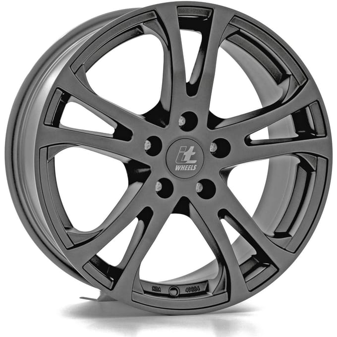 Aluminium velg 17 inch ITWHEELS Michelle 5x108 7,5J ET45, Kleur Titanium
