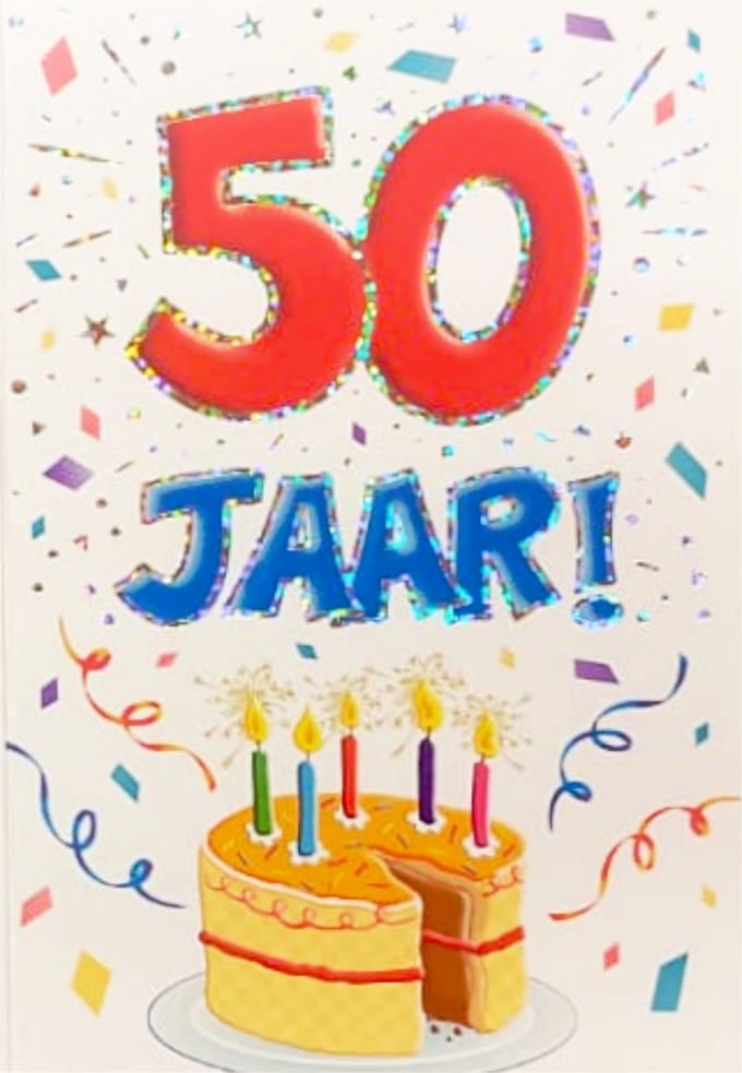 Verjaardagskaart - That Funny Age - 50 jaar - Met Envelop - Per stuk