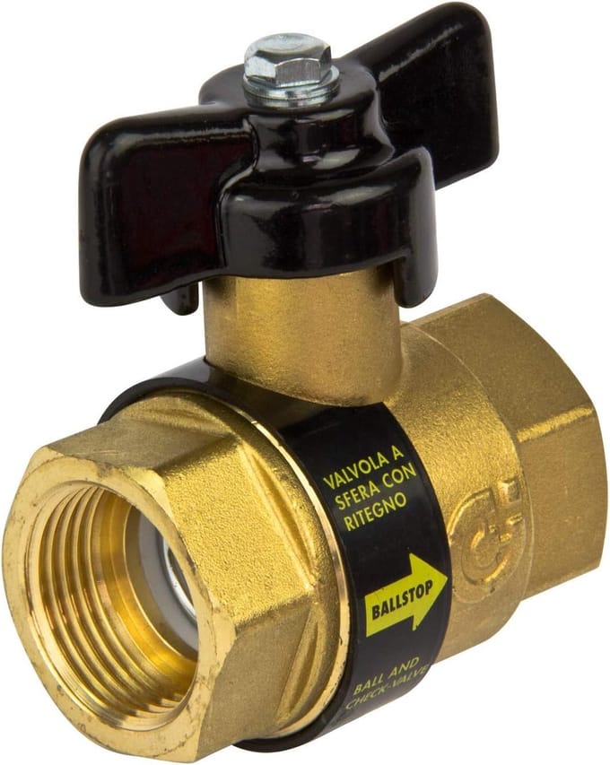Kogelkraan - Afsluitkraan - Waterleiding Afsluiten - Ingebouwde Terugslagklep - 3/4 Inch
