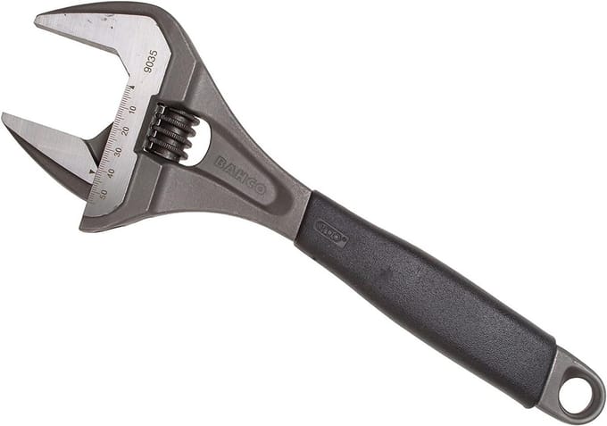 Verstelbare Moersleutel - Verstelbare Sleutel - Krappe Ruimtes - Extra Brede Bek - 12 inch - Zwart