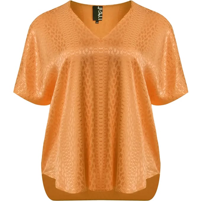 V-halsblouse in viscose dames Mat Fashion