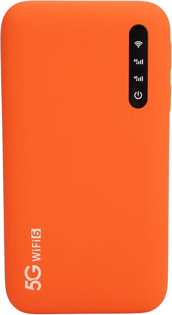 Draagbare 5G WiFi Hotspot met Grote Batterij en SIM-kaart Sleuf