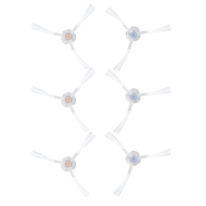 Lot de 6 brosses latérales de rechange pour aspirateur NARWAL J1 white