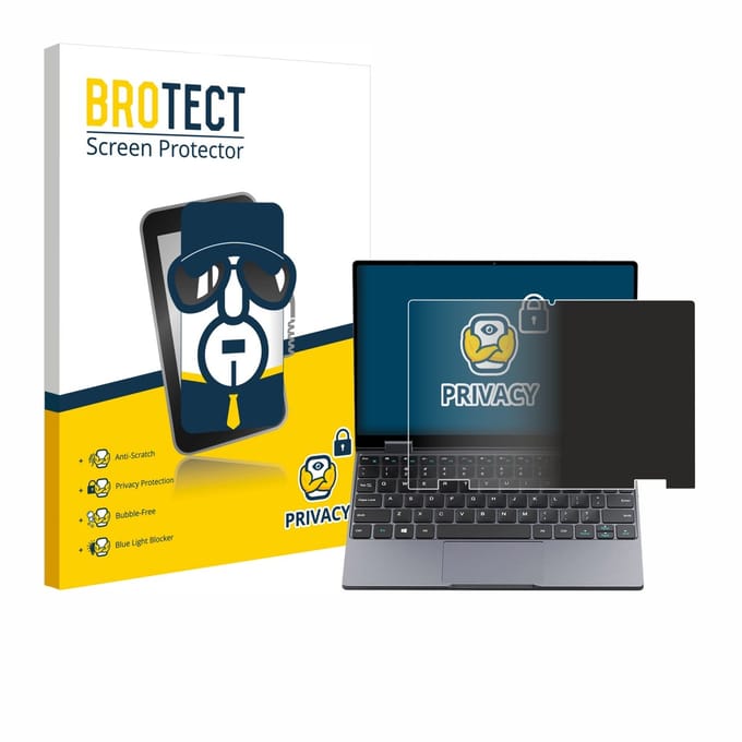 BROTECT - privacy screenprotector voor Chuwi MiniBook X N150 - Folie Beschermfolie Blauwlichtfilter