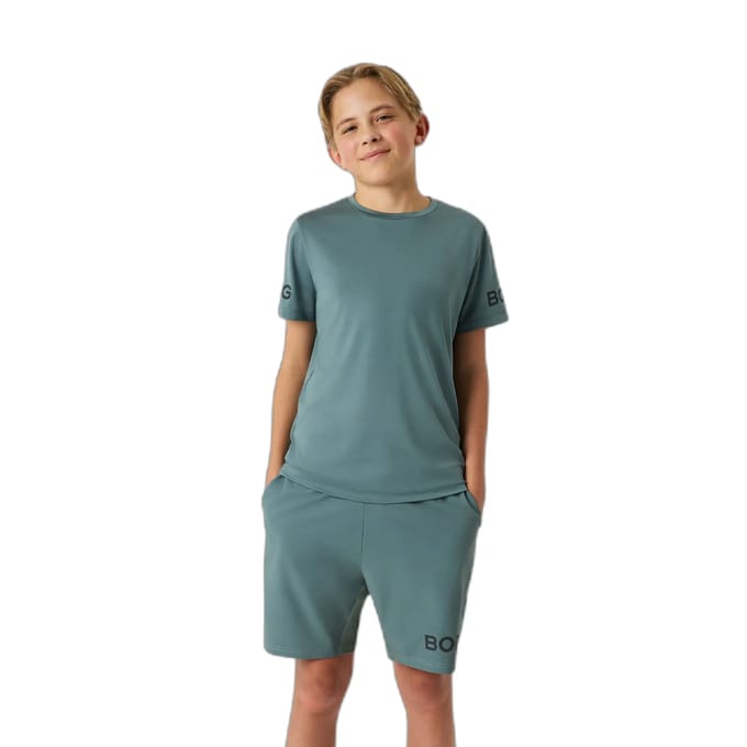 Björn Borg Sportshirt Kinderen Korte Mouw Jongens - Groen - Maat 134/140