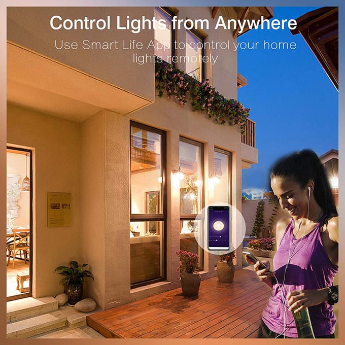 WiFi Slimme Lamp RGB+W+C LED Kaarslamp 5W E14 Dimbaar Licht Telefoon APP SmartLife/Tuya Afstandsbediening 5pcs beige