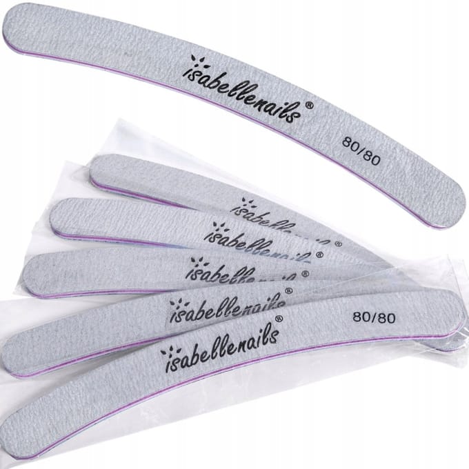 25x Nagelvijl Banaan Zebra 80/80 - Professioneel & Ergonomisch