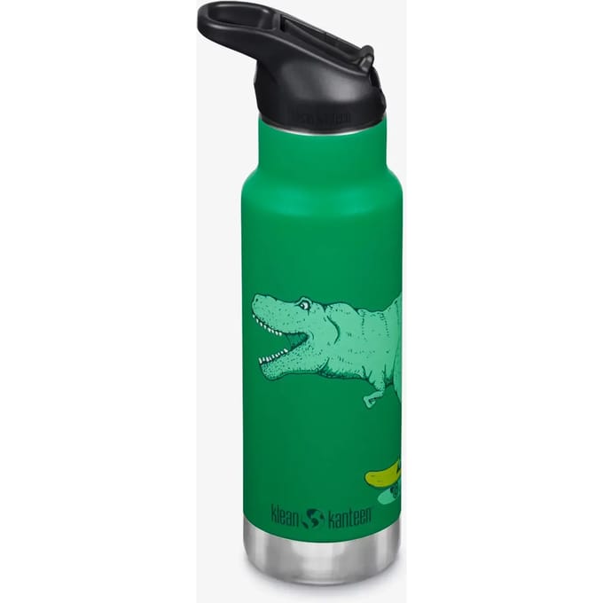 Klean Kanteen - Kinder Isolatiefles Classic N met flipsportdop, 355ml/12oz. dino skate - drinkfles