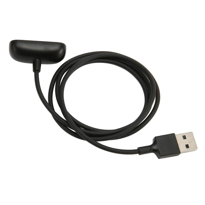 3.3ft Smartwatch Oplaadkabel voor Fitbit Inspire 3 Anti-Interferentie Vervangend Opladen black