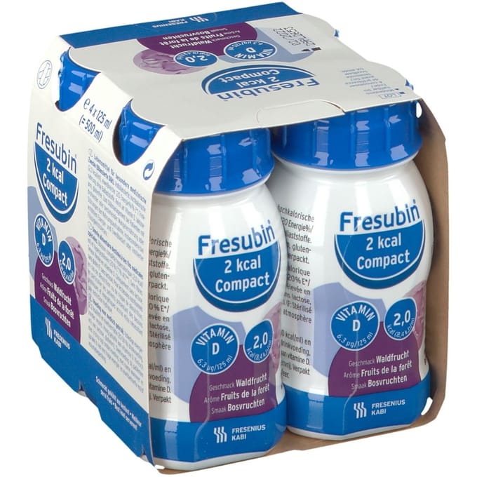 Fresubin 2 Kcal Compact Drink Bosvruchten 4x125 Vloeistof