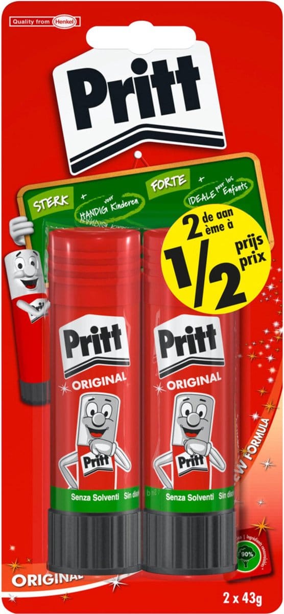 12x Pritt Plakstift Original 2 x 43 gr