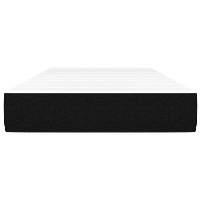 vidaXL - Pocketveringmatras - medium - 120x190x20 - cm - stof - zwart