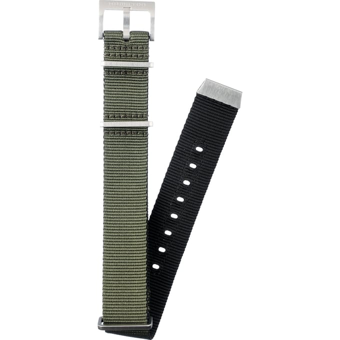 Hamilton Straps H690.823.108 Khaki Navy Scuba Horlogeband