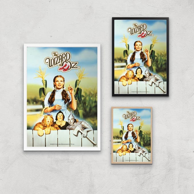 The Wizard Of Oz Giclee Art Print - A2 - White Frame