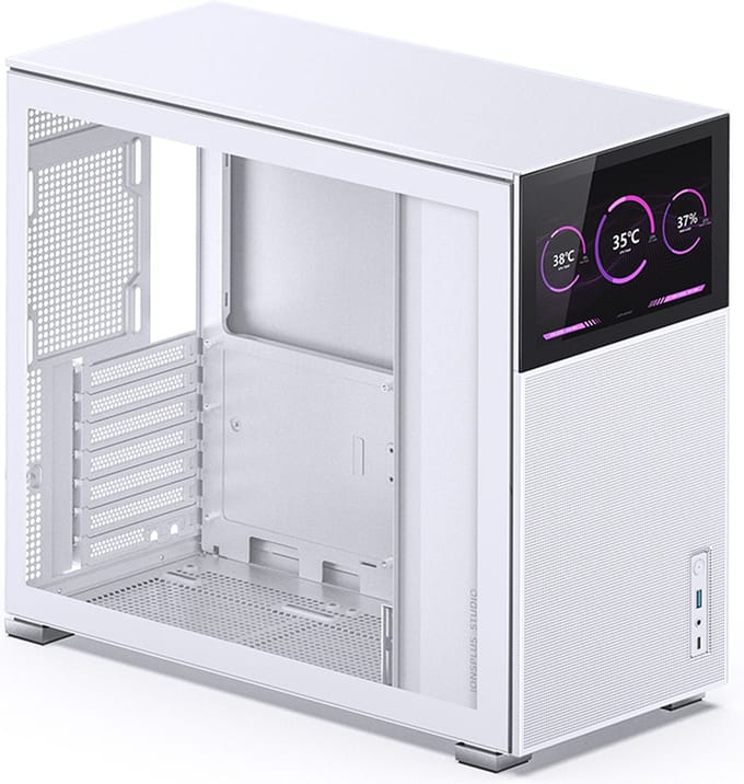 Jonsbo D41 mesh screen - white - Case - Miditower - Wit