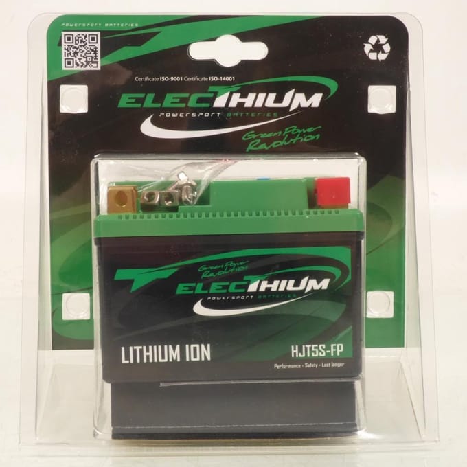 batterij lithium electhium voor quad barossa 100 python 2003 tot 2004 ytz5s-bs / hjtz5s-fp / 12,8v 1,6ah nieuw