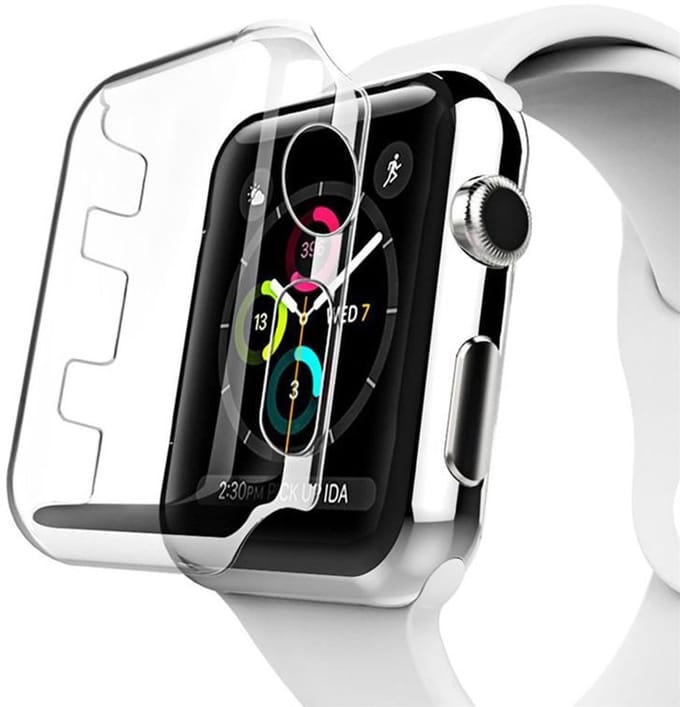 Beschermhoes - Apple Watch Series 2 42mm - transparant - 4H bescherming