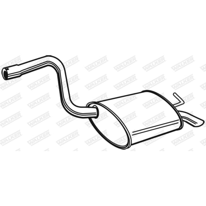 Geluiddemper achter WALKER 71383