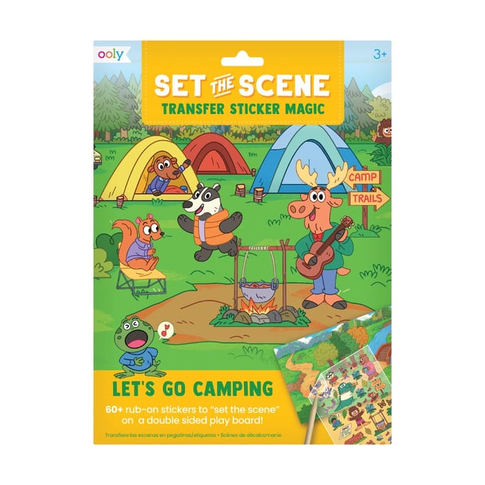 Ooly - Set the scene - Transfer stickers - Let's go camping